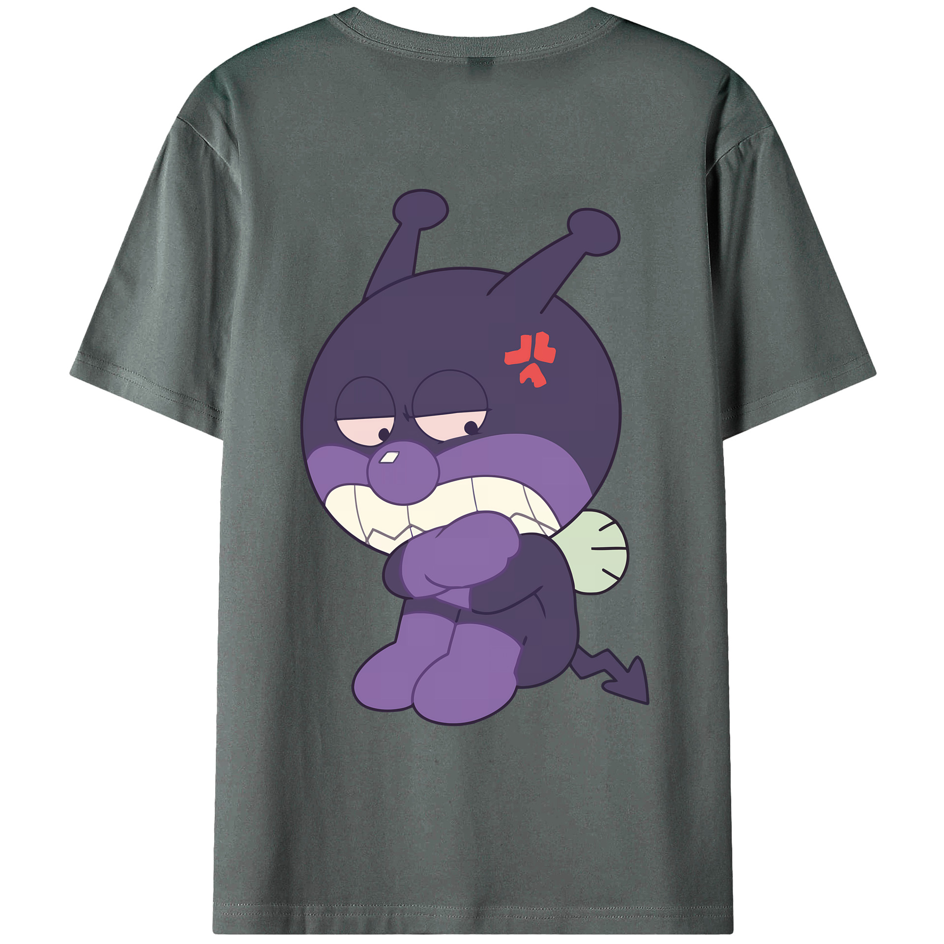 （画像用） アンパンマン Anpanman 綿100％ メンズ半袖Tシャツ（バックプリント） 通気性